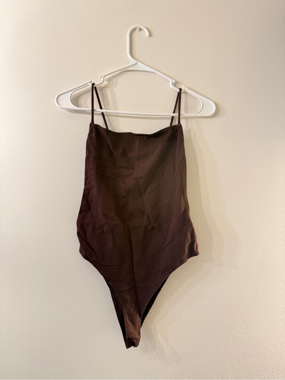 Reformation Brown Strappy Bodysuit